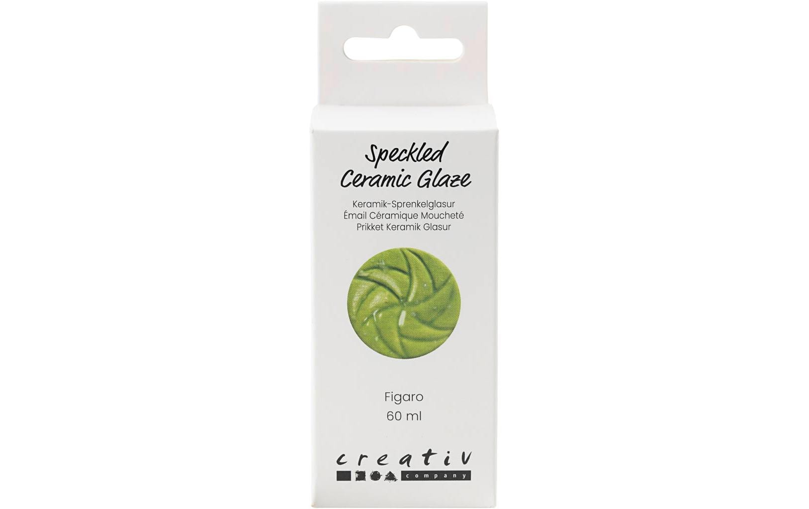 Creativ Company Keramikglasur Sprenkel, 60 ml, Grün