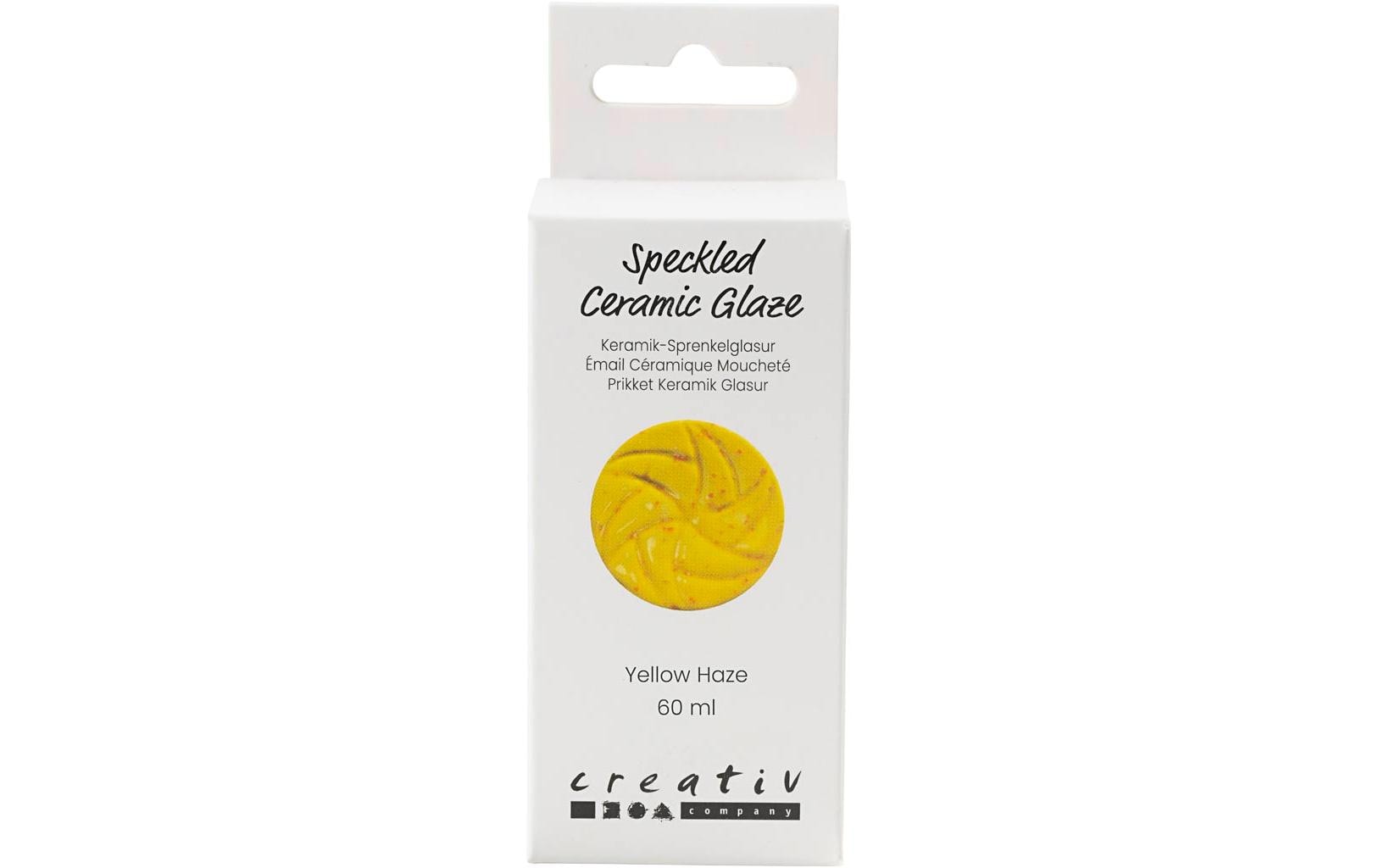 Creativ Company Keramikglasur Sprenkel, 60 ml, Gelb
