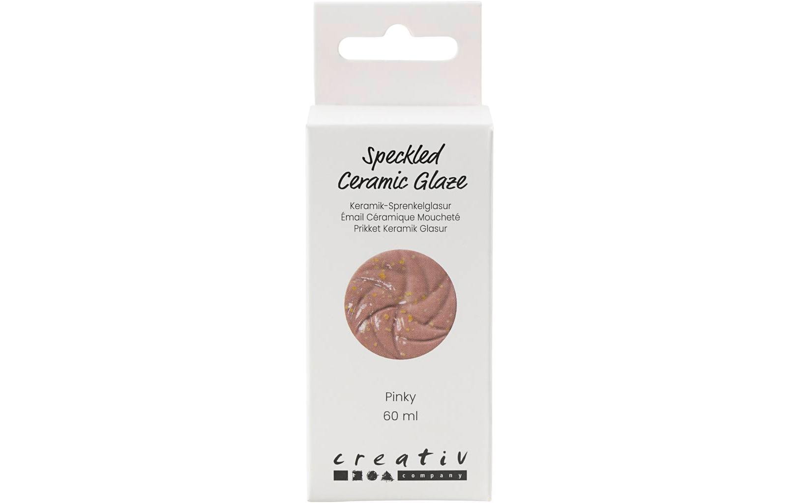 Creativ Company Keramikglasur Sprenkel, 60 ml, Pink