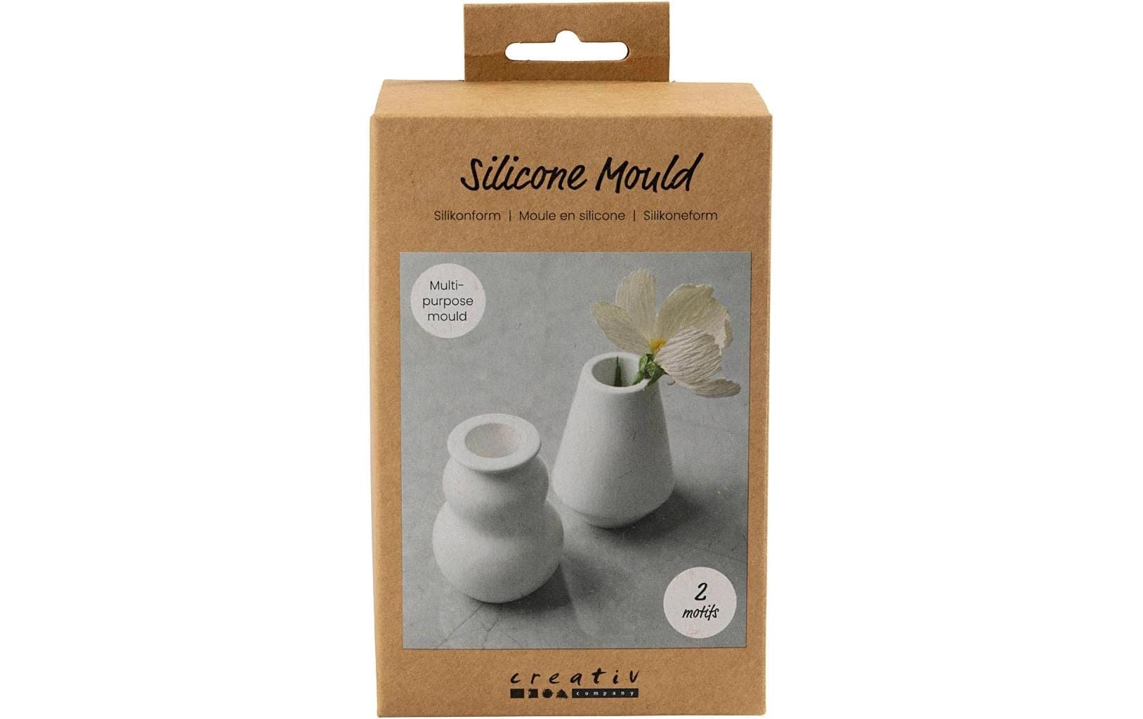 Creativ Company Giessformen Silikon Vasen, 2 Stück