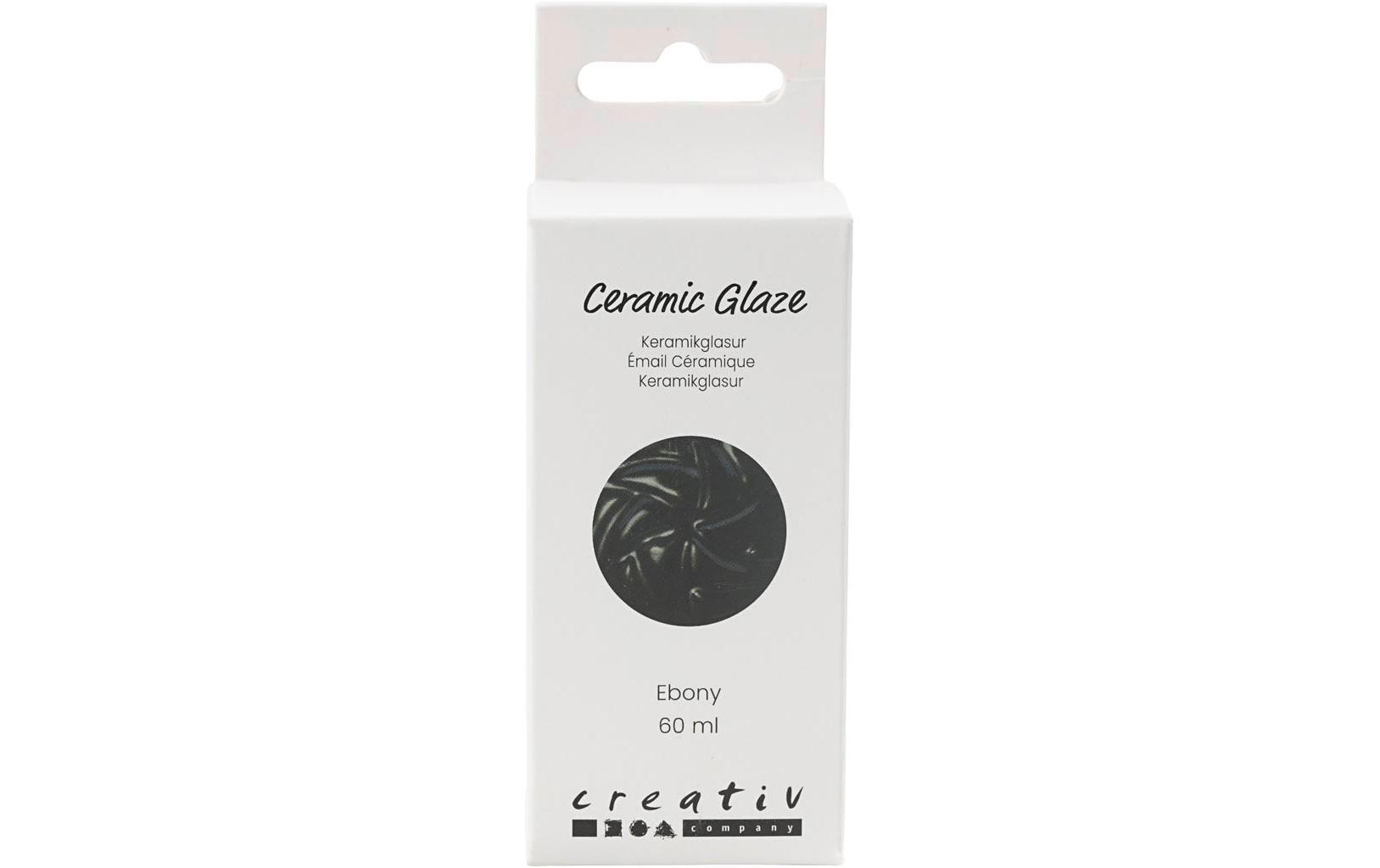 Creativ Company Keramikglasur ebony,   60ml