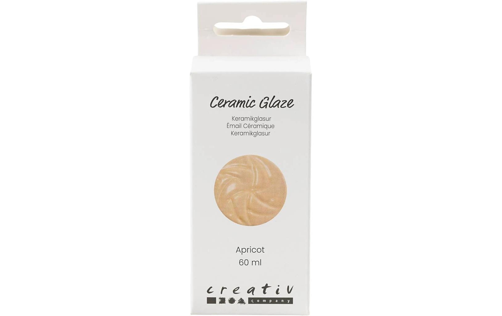 Creativ Company Keramikglasur apricot,  60ml