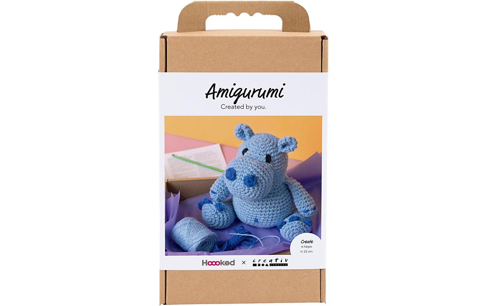 Creativ Company Bastelset Amigurumi Häkelset Hippo