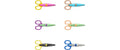 Fiskars Kinder Dekorscheren 6-er Set rechts u. links, 4+, inkl. Taschen