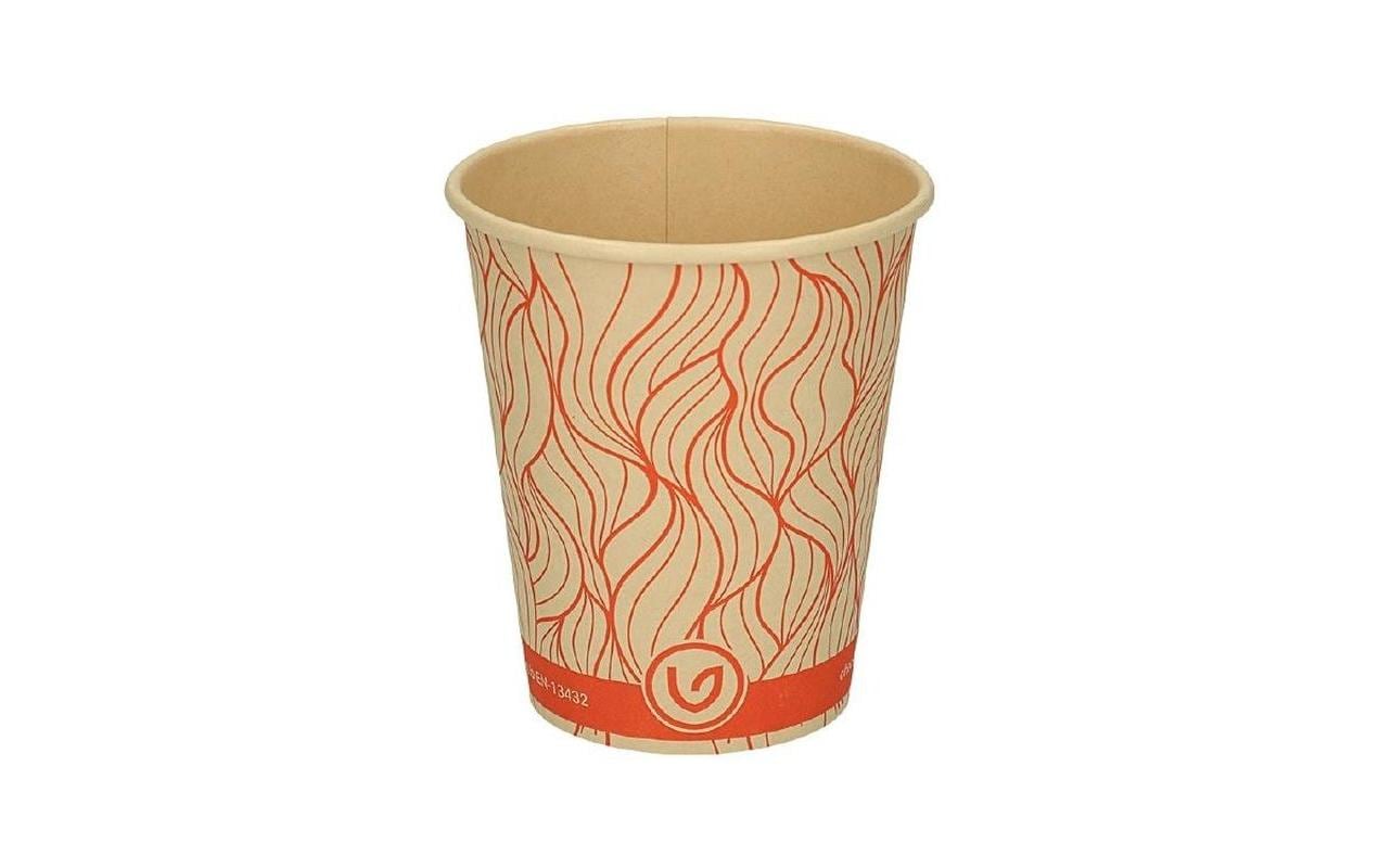 Verive Kaffeebecher Bambus 2dl 1 Pack à 50 Stk. Braun/orange