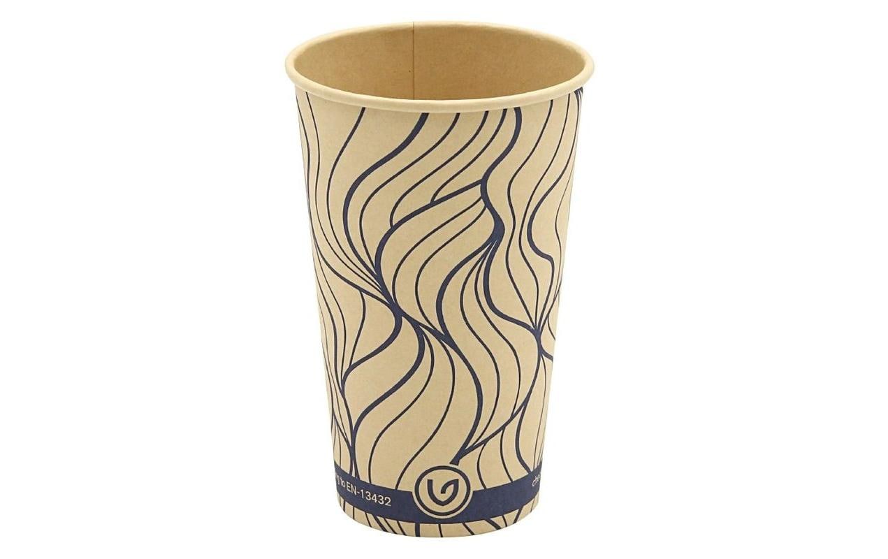 Verive Kaffeebecher Bambus 4dl 1 Pack à 50 Stk. Braun/blau