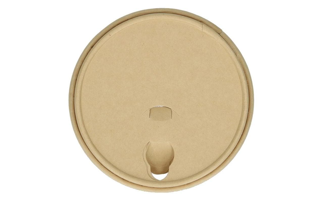 Verive Deckel Kaffeebecher Bambus 2 dl 1 Pack à 50 Stk. Braun Trinkloch