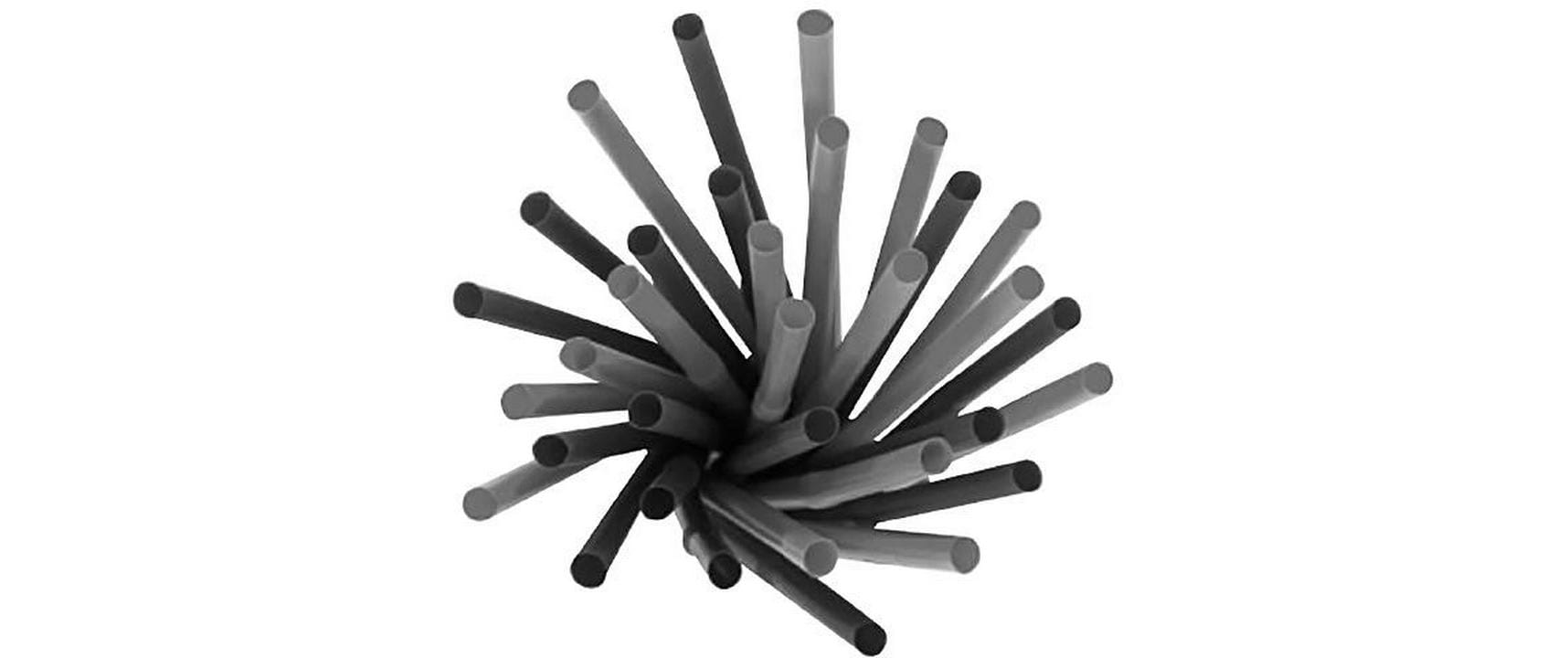 Weita Trinkhalme PLA 250 x 8 mm 1 Pack à 150 Stk. Schwarz