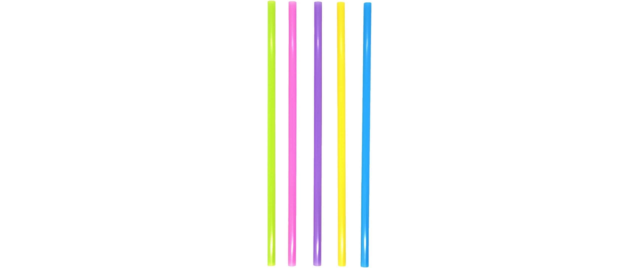 Weita Shake Trinkhalme PP, 250x8mm 1 Pack à 135 Stk. Farbig assortiert