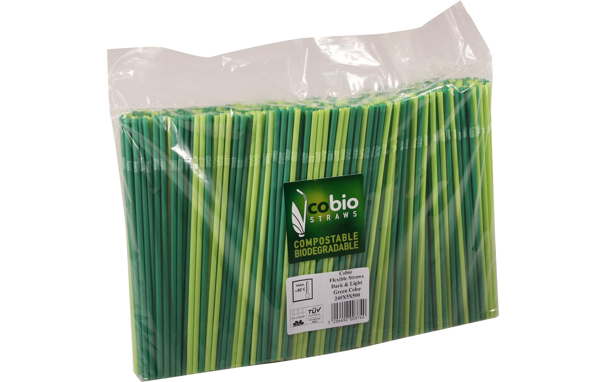 Weita Trinkhalme PLA 240 x 5 mm 1 Pack à 500 Stk.