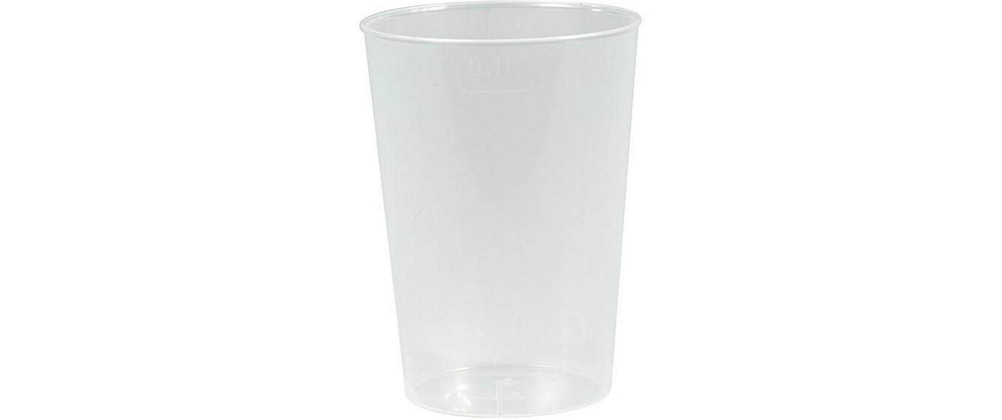 Papstar Trinkbecher transparent PP 1dl 1 Pack à 40 Stk.