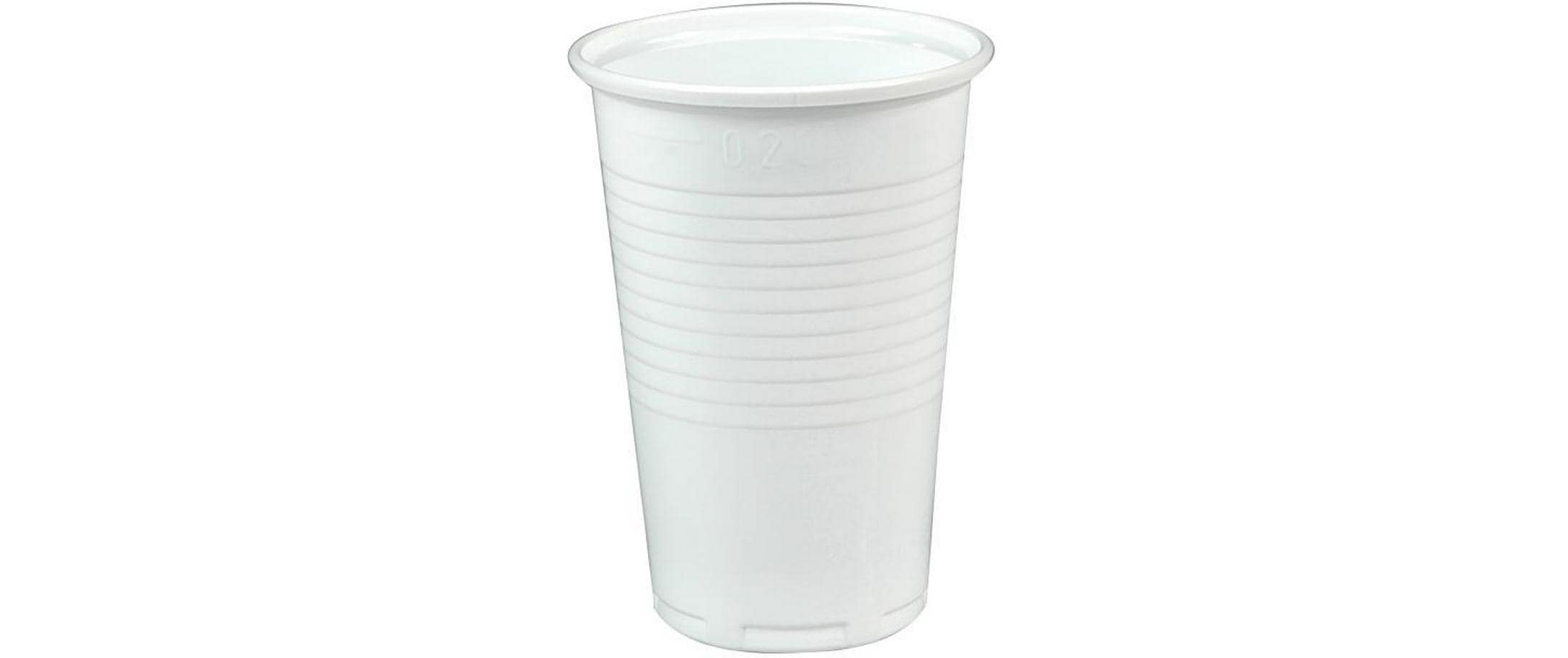 Papstar Trinkbecher weiss PP 2dl 1 Pack à 100 Stk.