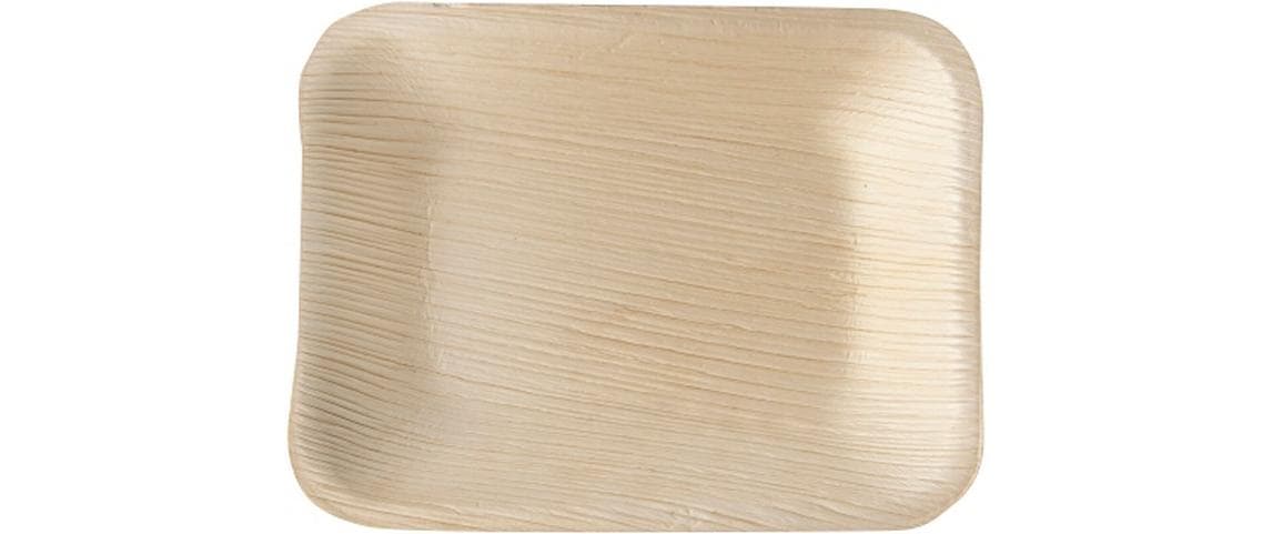 Papstar Teller Palmblatt Pure eckig 1 Pack à 25 Stk. 16x12x2.5cm
