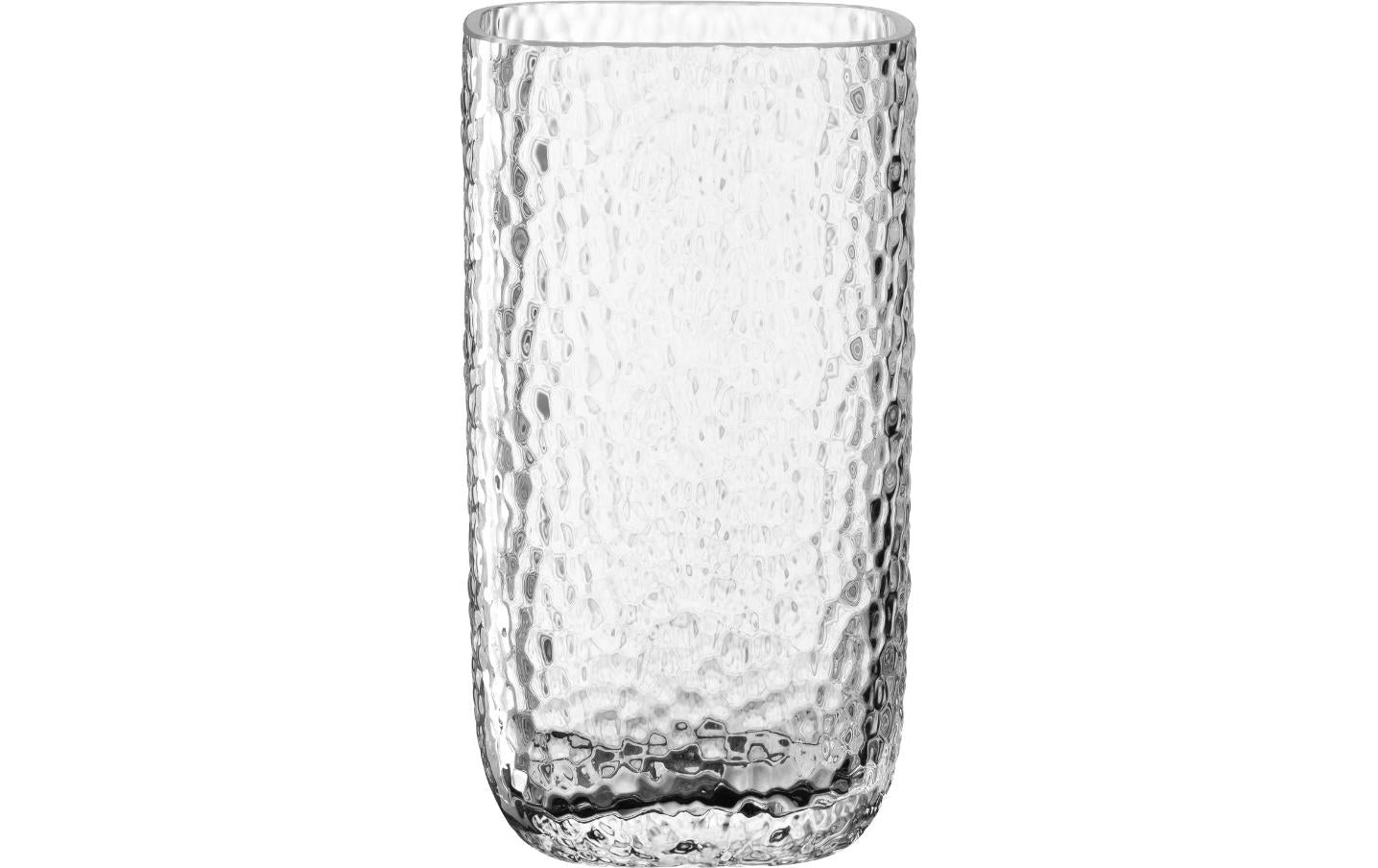 Leonardo Vase Martello 19 transparent, eckig D:7.8cm, Höhe 19cm