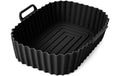 KitchBo Silikonform 20x15x6.3cm 2er-Set für Heißluft-Fritteusen rund