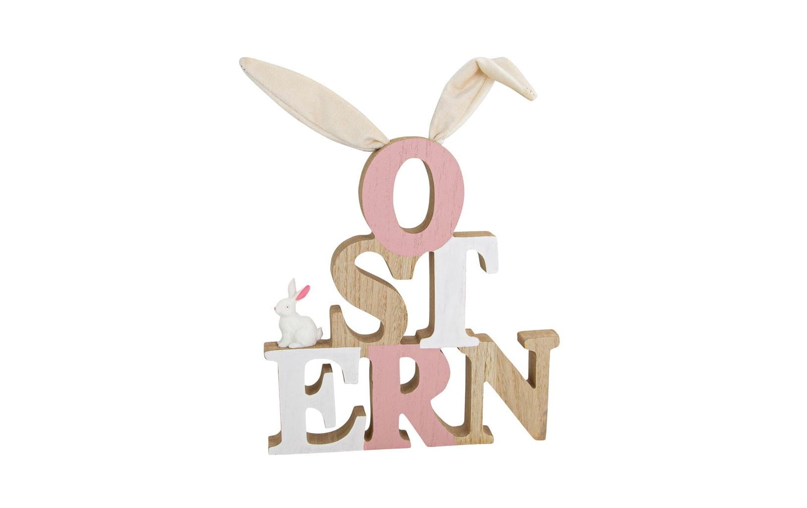 G.Wurm Schriftzug Ostern 20,5x2x32cm