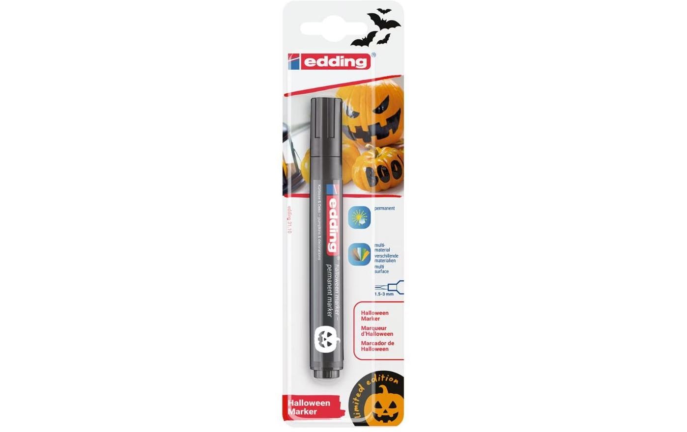 edding Halloweenmarker 3110 schwarz Permanentmarker 1.5-3mm