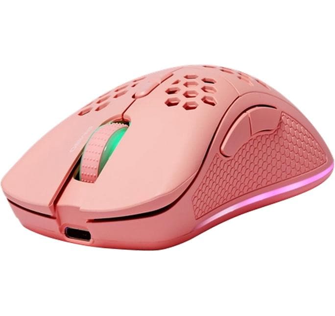 Deltaco Lightweight Gaming Mouse GAM120P, Wireless, Pink, PM80, RGB