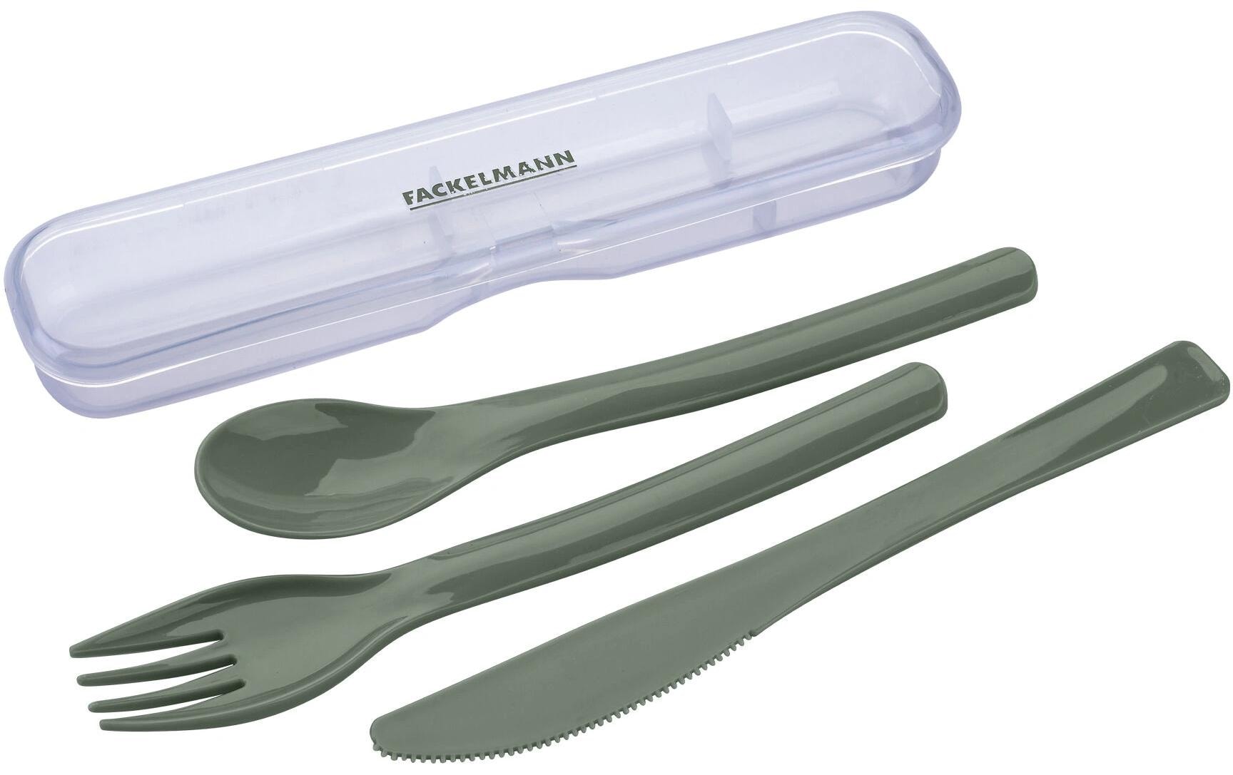 Fackelmann Besteck Set-be the move grün 3er Set, Messer, Gabel, Löffel