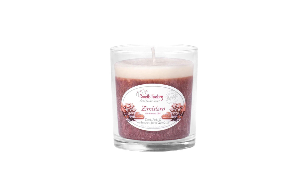 Candle Factory Party Light Zimtstern Brenndauer 30h, H: 8.3 cm, D: 7.3 cm