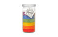 Candle Factory Mini Jumbo Regenbogen Brenndauer 70h, H: 13.5 cm, D: 7 cm