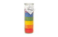 Candle Factory Big Jumbo Regenbogen Brenndauer 100h, H: 21 cm, D: 7 cm