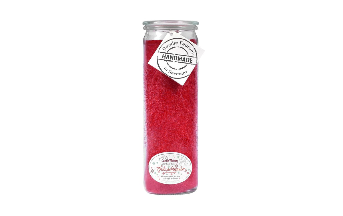 Candle Factory Big Jumbo Weihnachtsz. Brenndauer 100h, H: 21 cm, D: 7 cm