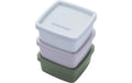 Fackelmann Snackbox-be the move Set 3tlg. Eckig, 6.8x6.8x3.3cm
