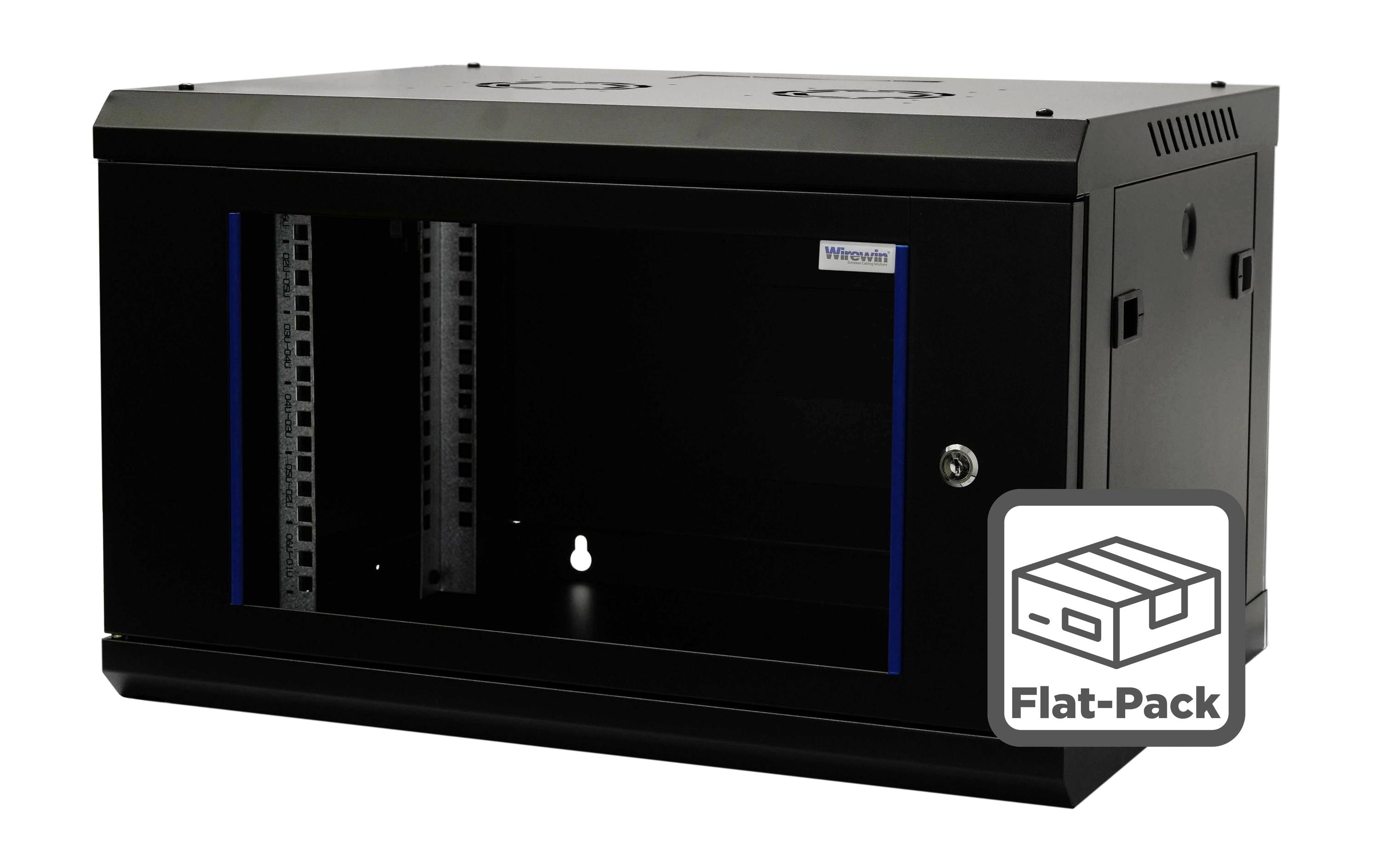 WIREWIN Wandschrank PS3 FP, 600x450x6HE sw Pro 3rd Gen