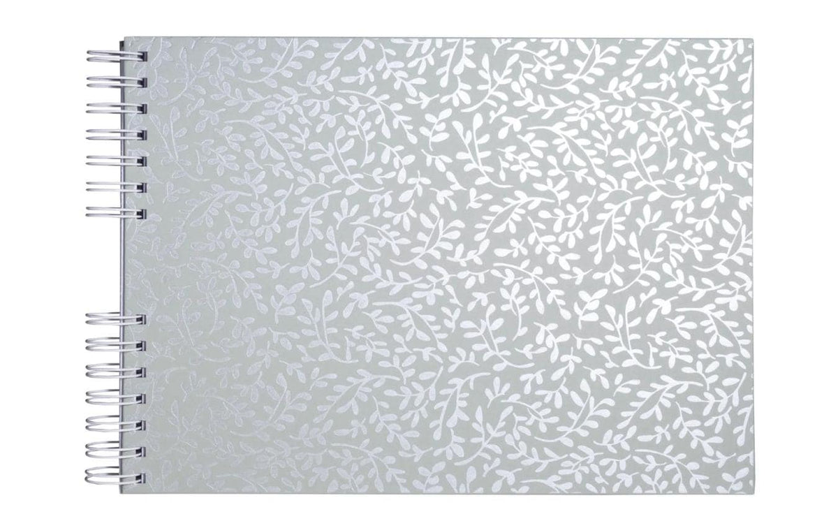 Exacompta Spiral-Fotoalbum AutentiK Salbei 32x22cm, 250g/m2, 50 Seiten, weiss