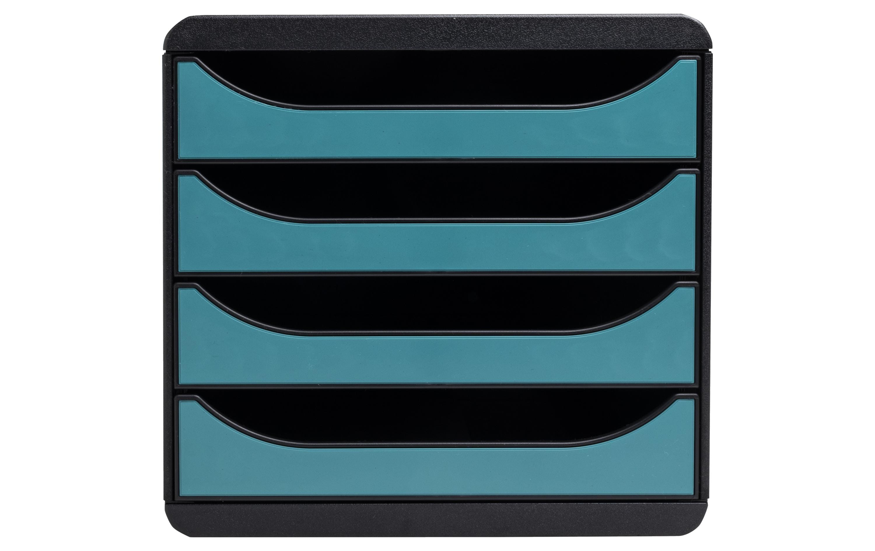 Exacompta Schubladenbox Big-Box Skandi Pazifikblau, 4 Schubladen