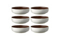 Studio R Suppen-& Pastateller North 19 cm 6 Stk. Matte white/Matte bark
