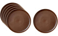 Studio R Frühstücks-&Dessertteller North 6 Stk. 21 cm Matte white/Matte bark