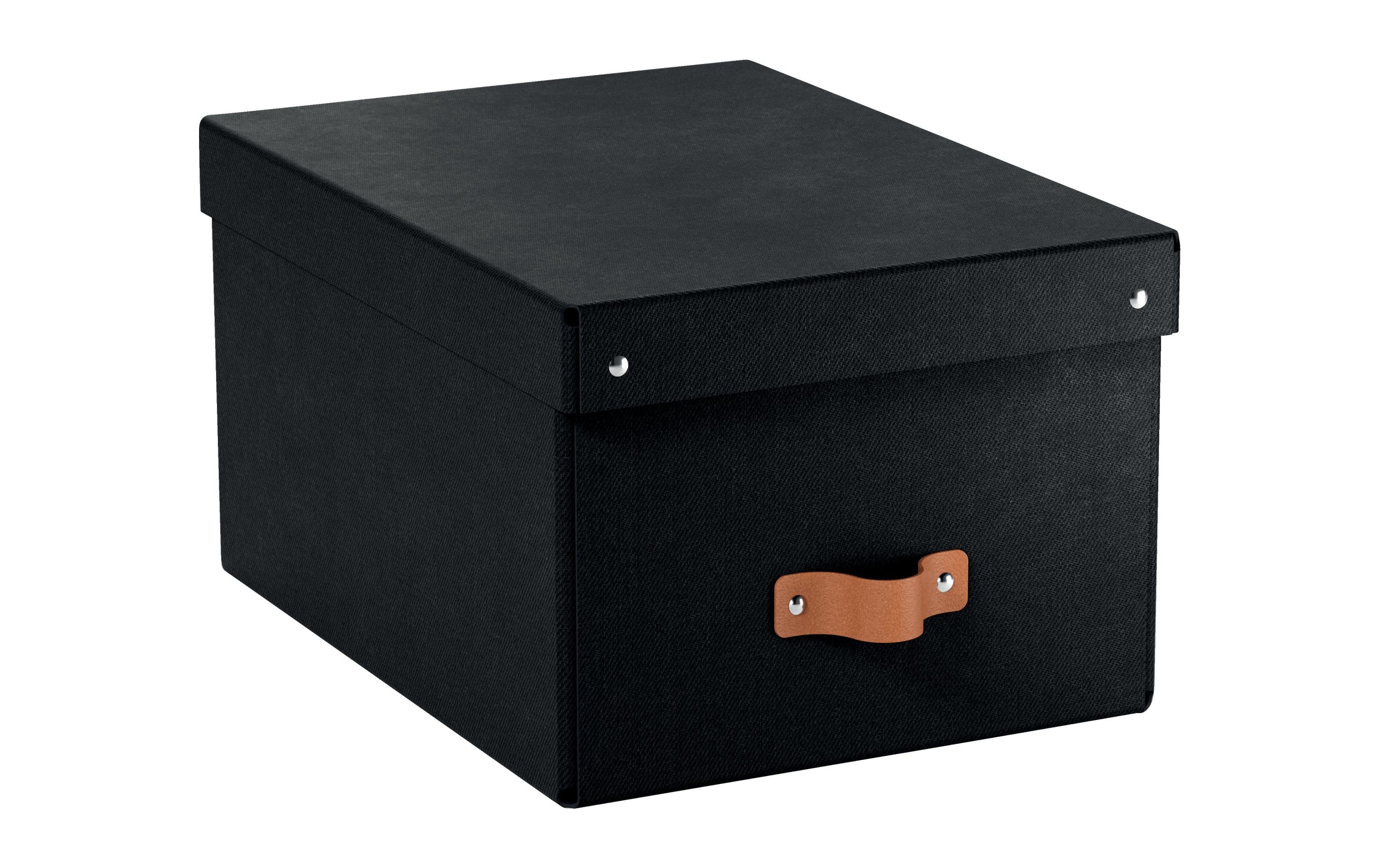 Leitz Arrchivbox Puro mittel mit Klappdeckel, schwarz, 2 Stk.