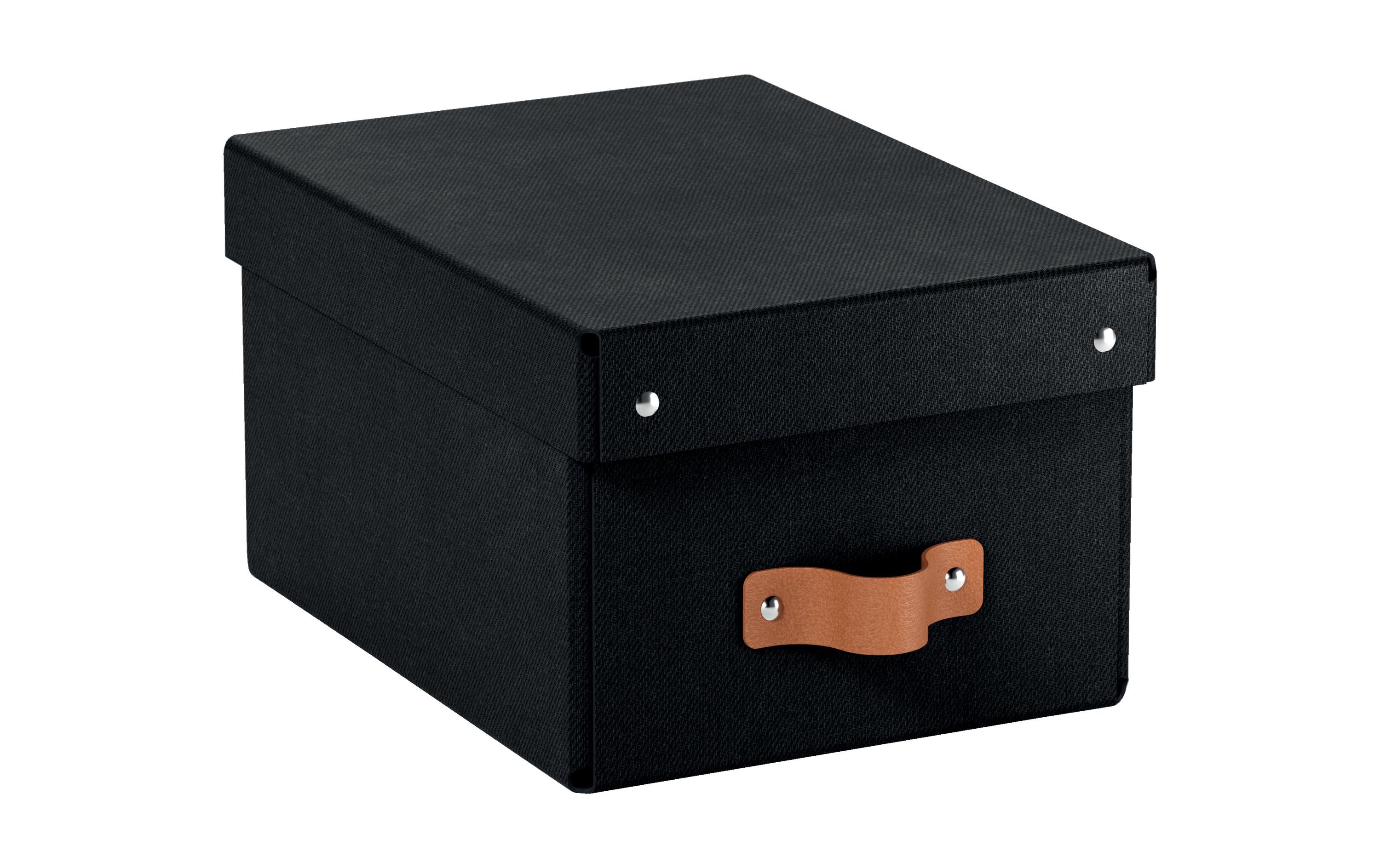 Leitz Arrchivbox Puro klein mit Klappdeckel, schwarz, 2 Stk.