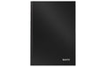Leitz Solid Notizbuch A5 schwarz kariert, mit festem Einband