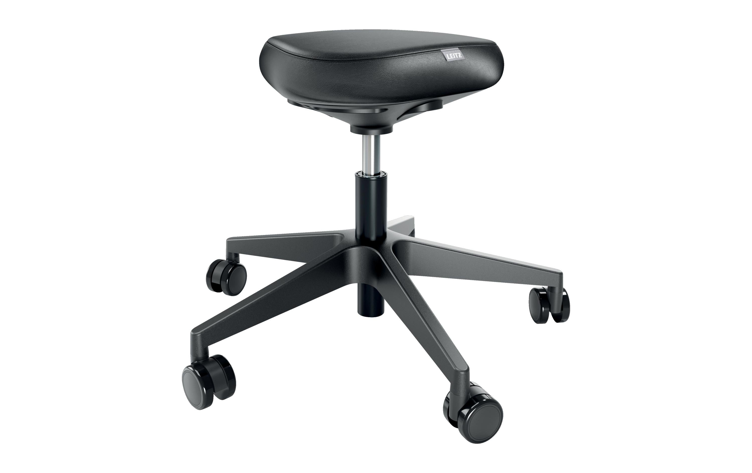 Leitz Ergonomischer Sitzhocker schwarz, mit Rollen, Balance Komfortsitz