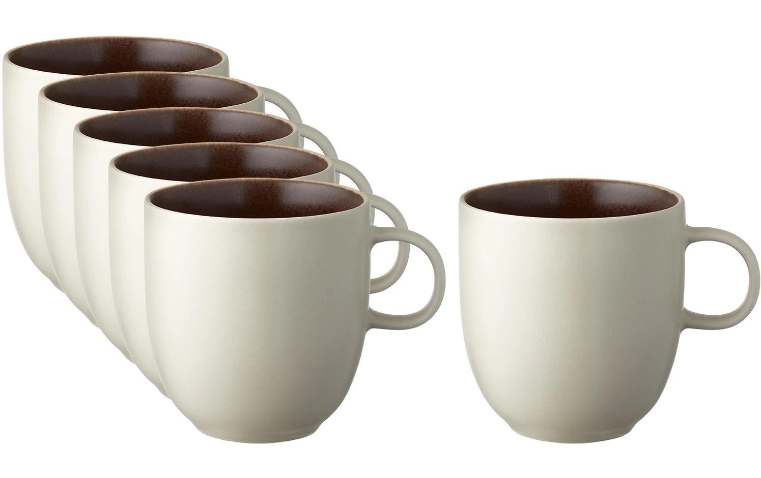 Studio R Tasse North 33 cl 6 Stk. Matte white/Matte bark