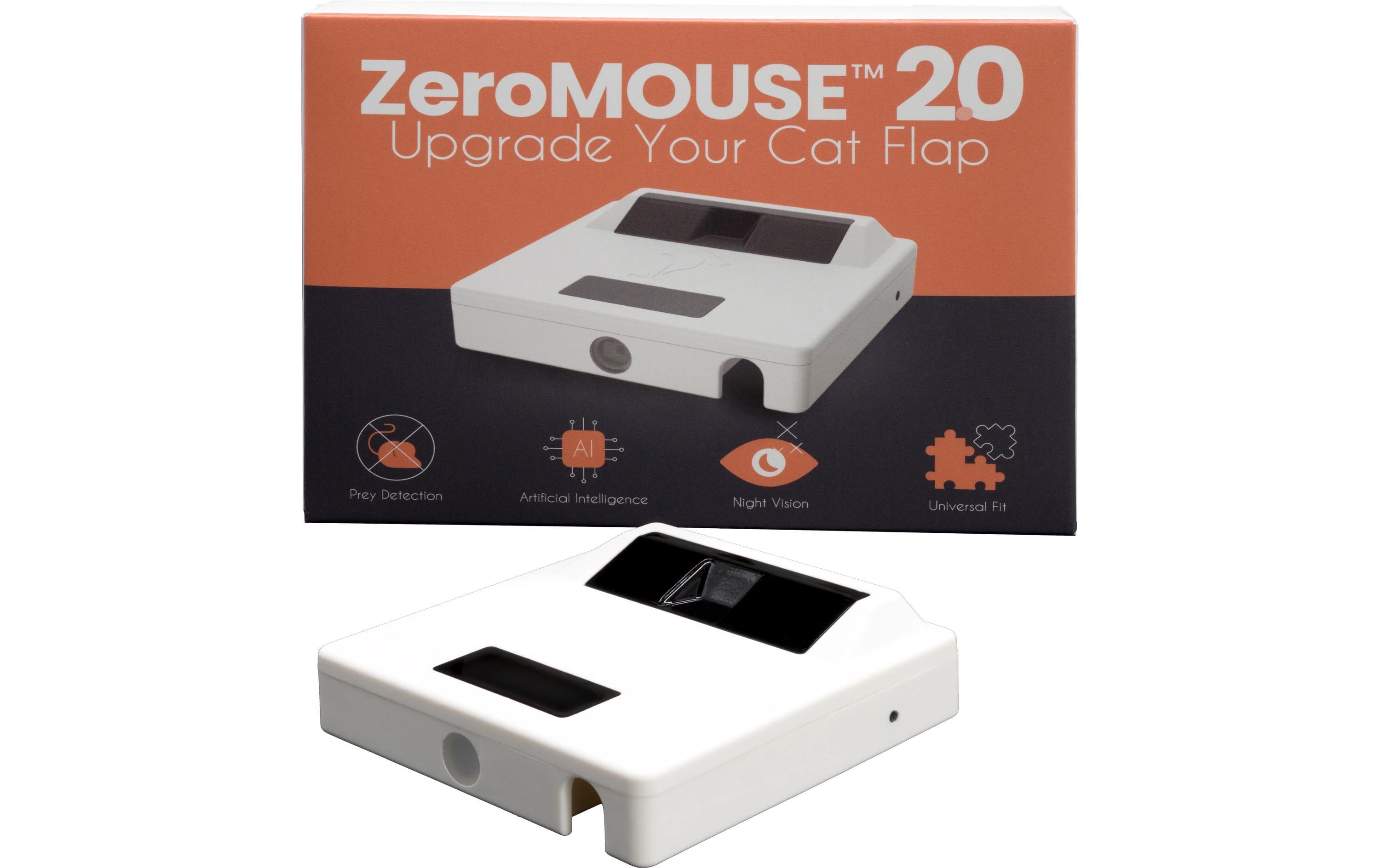 ZeroMOUSE 2.0 zur Katzenklappe KI Beutestopp für RFID Katzenklappen