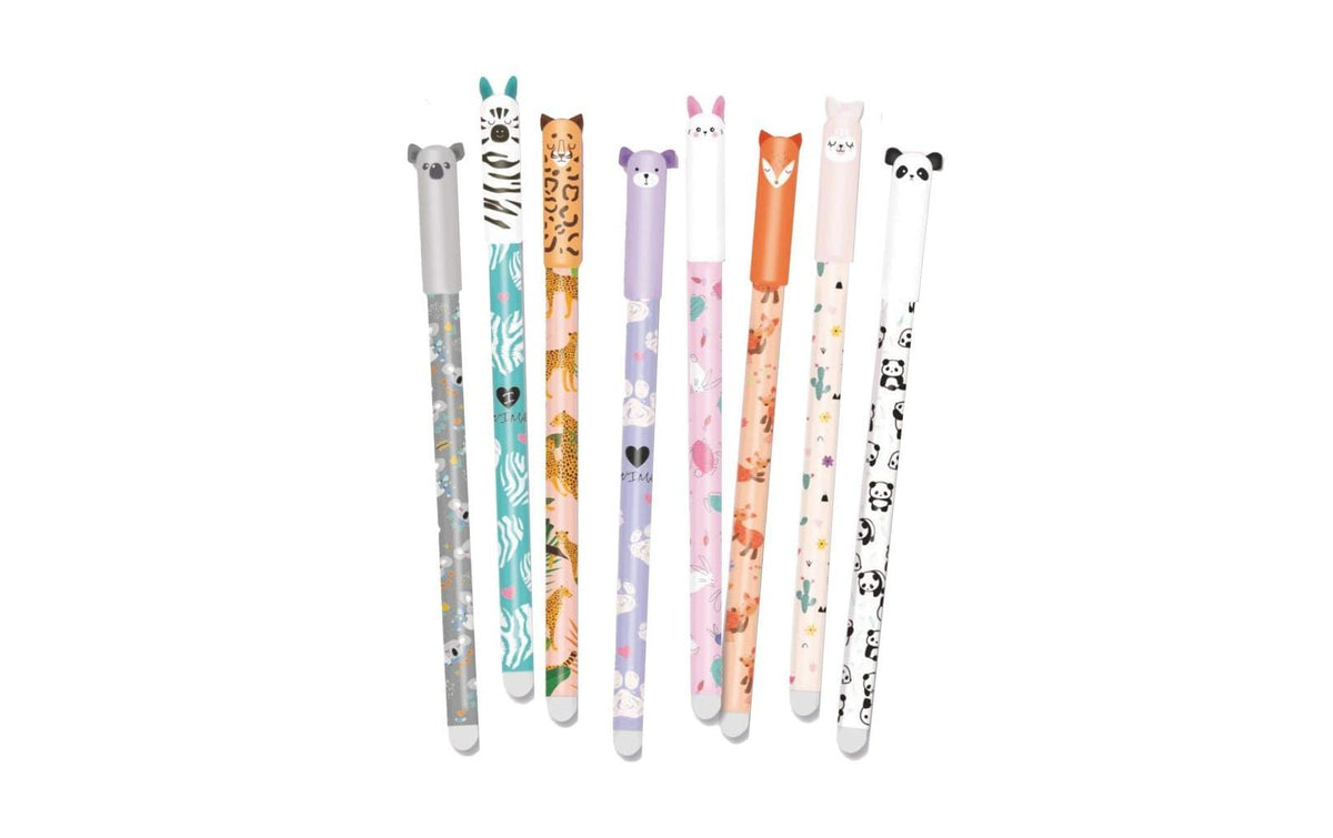 D&F Gelschreiber Radierbar Pets 0.5mm Blau, 8-fach ass. farbig, 1 Stk
