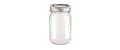 Glorex Glas mit Deckel Lili Rose 420ml, 7.8x7x13.5cm