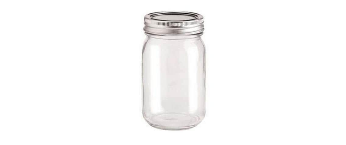 Glorex Glas mit Deckel Lili Rose 420ml, 7.8x7x13.5cm