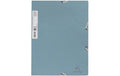 Exacompta Sammelmappe A4 AutentiK 400 g/m²,3 Klappen, blaugrau