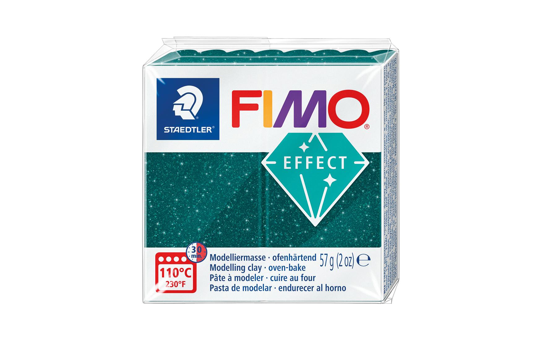 FIMO effect Modelliermasse galaxy grün
