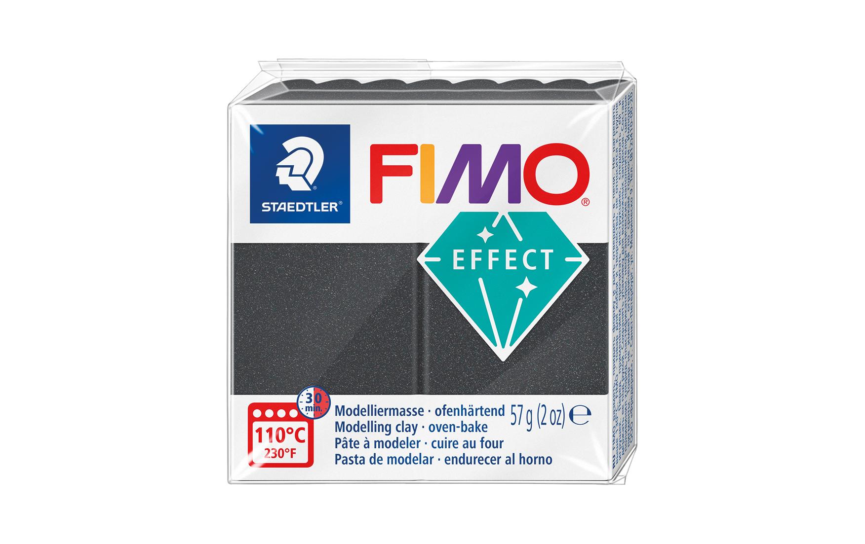 FIMO effect Modelliermasse stahl grau metallic
