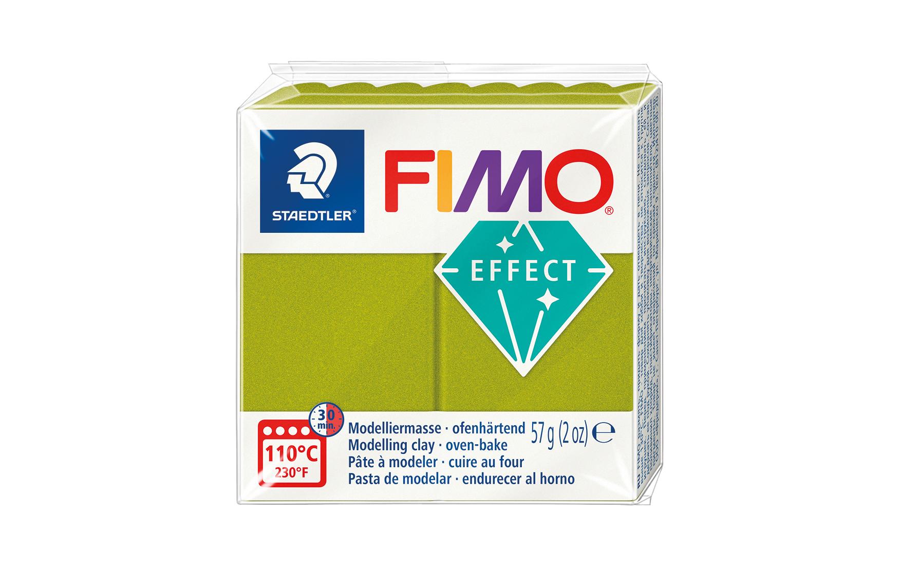 FIMO effect Modelliermasse grün metallic