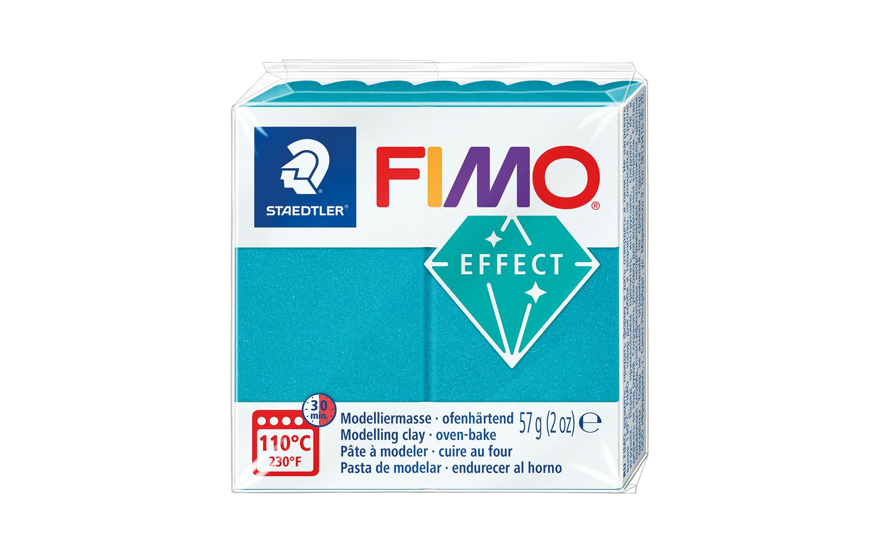 FIMO effect Modelliermasse türkis metallic