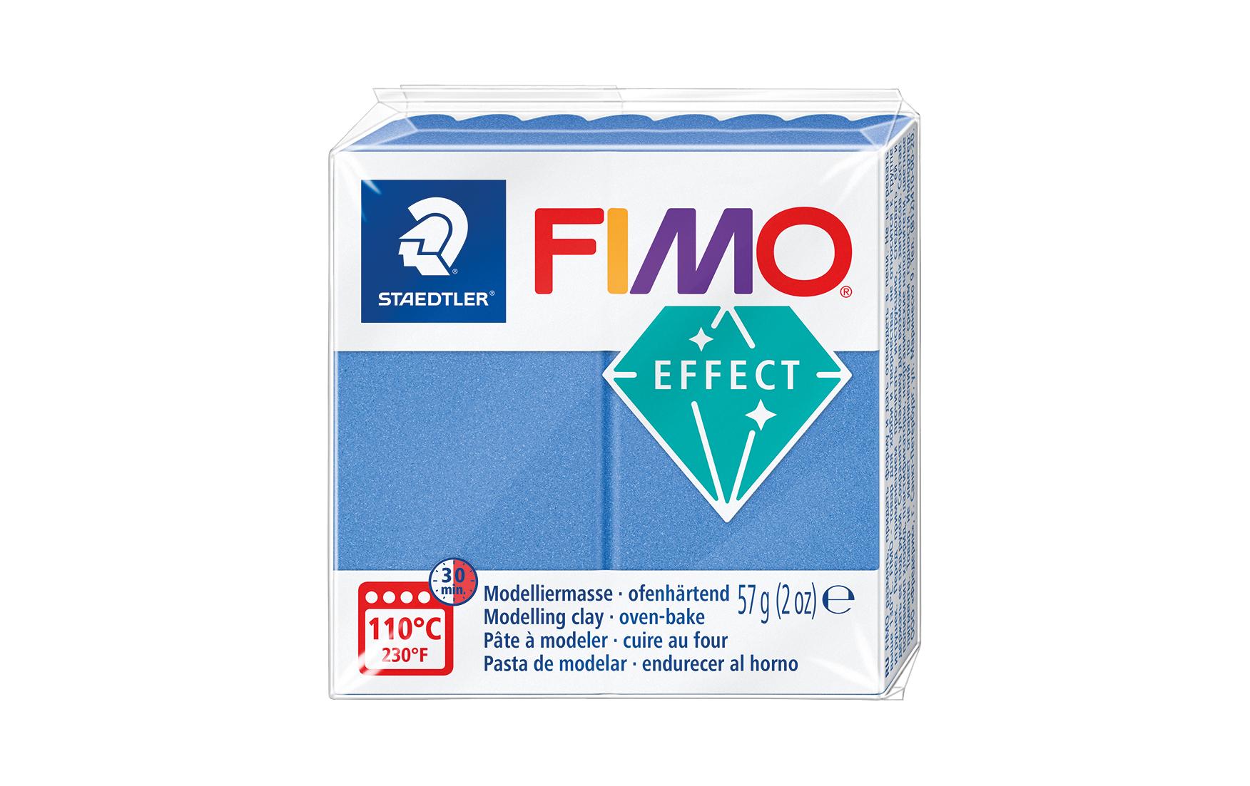 FIMO effect Modelliermasse blau metallic