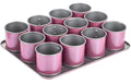 Zenker Mini Törtchen Backb-creative studio Stahlblech rosa, 12er