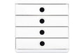 Exacompta Schubladenbox Pop-Box AutentiK A4+ weiss, 347 x 278 x 267 mm